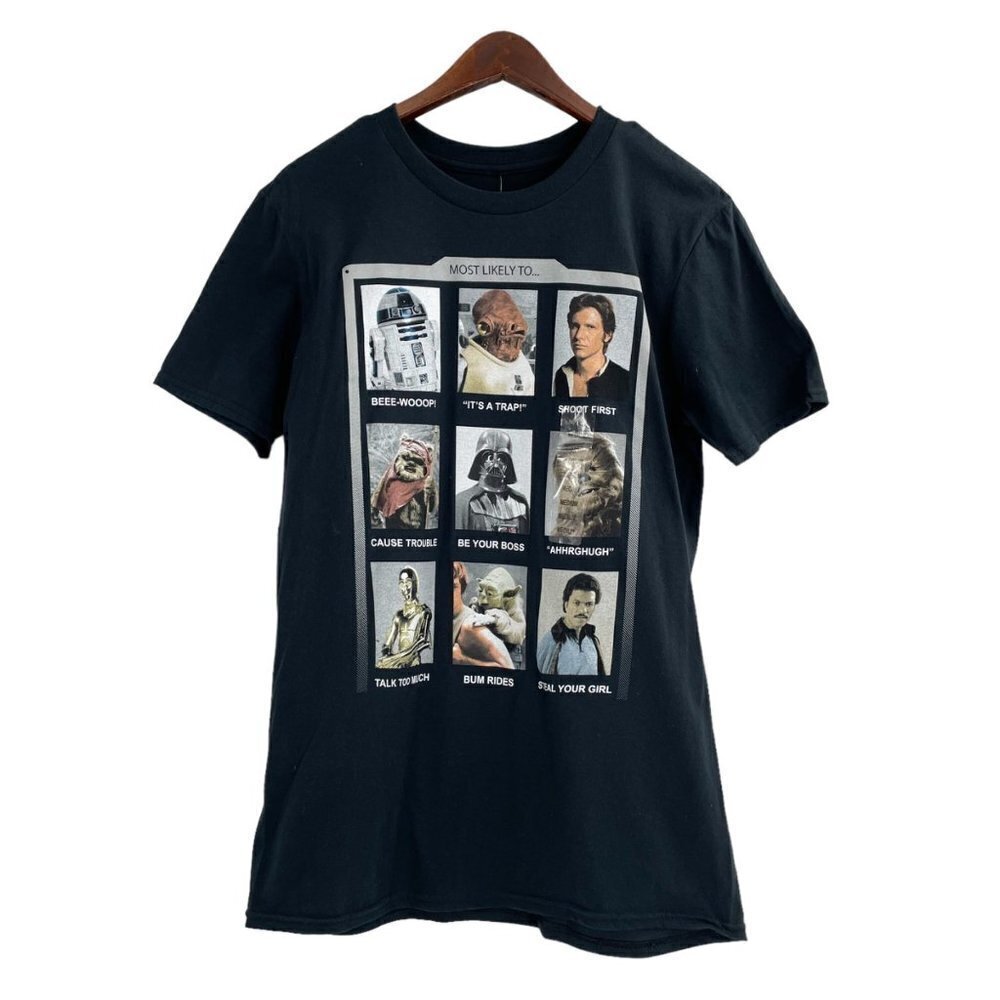 NWT Fifth Sun Star Wars Black Superlatives Most Likely T-Shirt Mens Size Medium